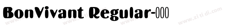 BonVivant Regular字体转换